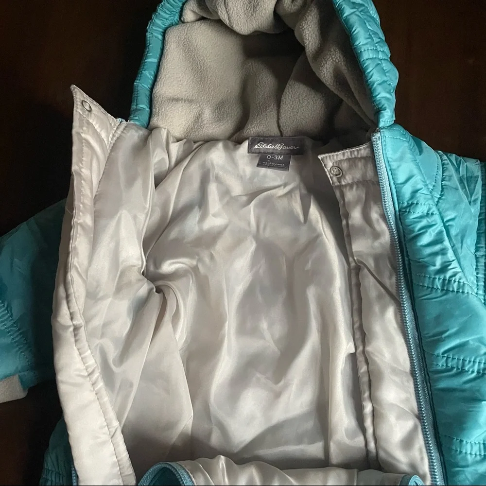 Eddie Bauer Blue Bunting Bag Snowsuit Size 0-3 Months Unisex